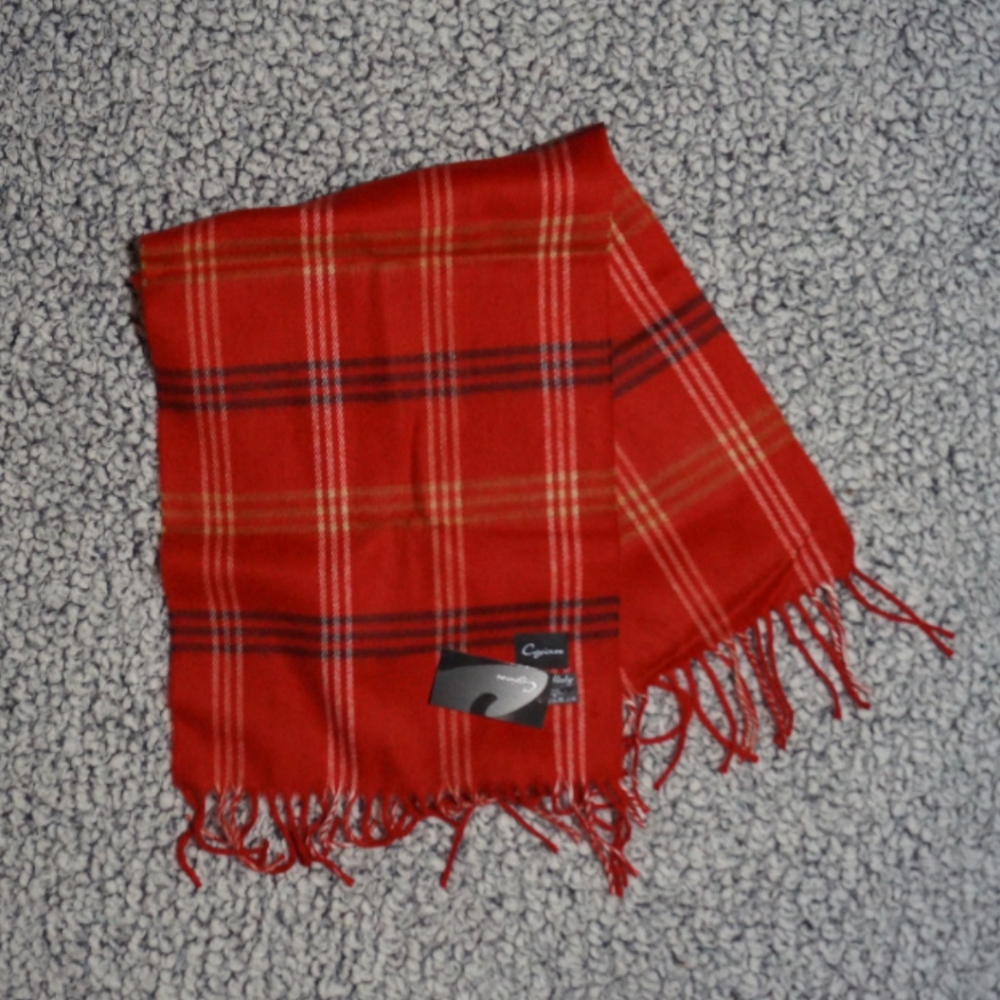 Cejon Red Plaid Scarf